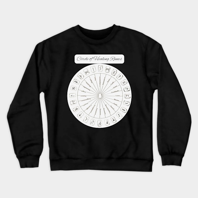 rune circle of healing Crewneck Sweatshirt by unique designs uk